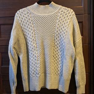 Light Grey Mock Neck Gap Sweater XS